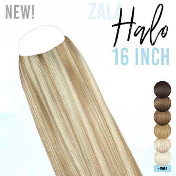 ZALA - 16-INCH HALO HAIR EXTENSIONS - 100% HUMAN REMY HALO HAIR EXTENSIONS