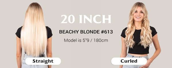 20 Inch Beachy Blonde Length Guide Banner