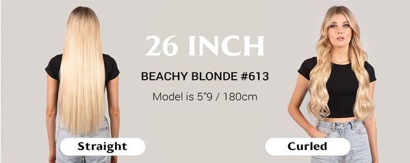 26 Inch Tape Hair Extensions Length Guide