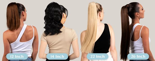 ZALA - 16/22/26-INCH KERATIN CLIP-IN PONYTAIL EXTENSION - REMY PONYTAIL HAIR  CLIPS