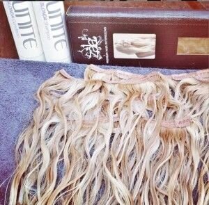 drying hair extensions