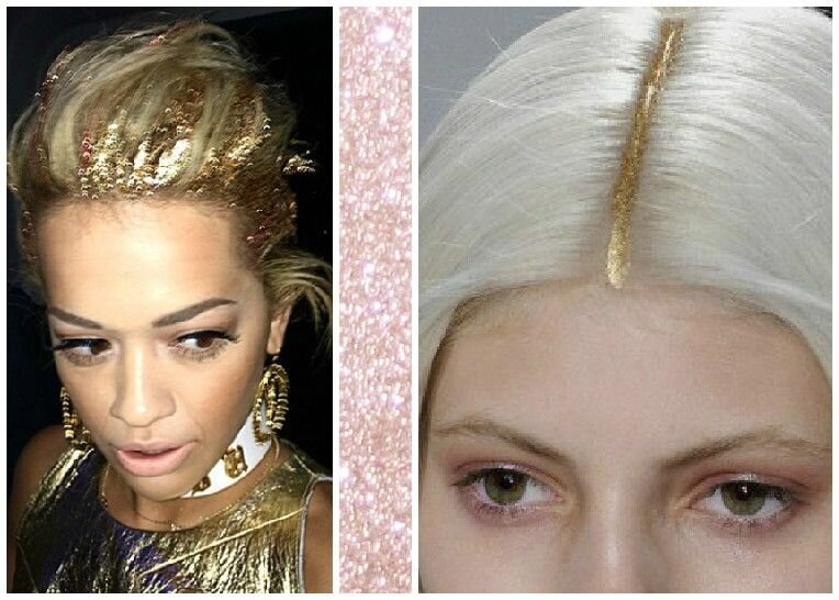 2. "Blonde Glitter Hair Extensions" - wide 9