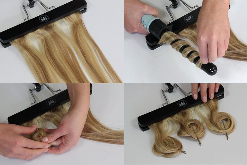 how to curl clip in hair extensions