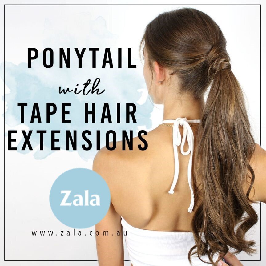 Ponytail with Tape Hair Extensions: Tips & Tricks