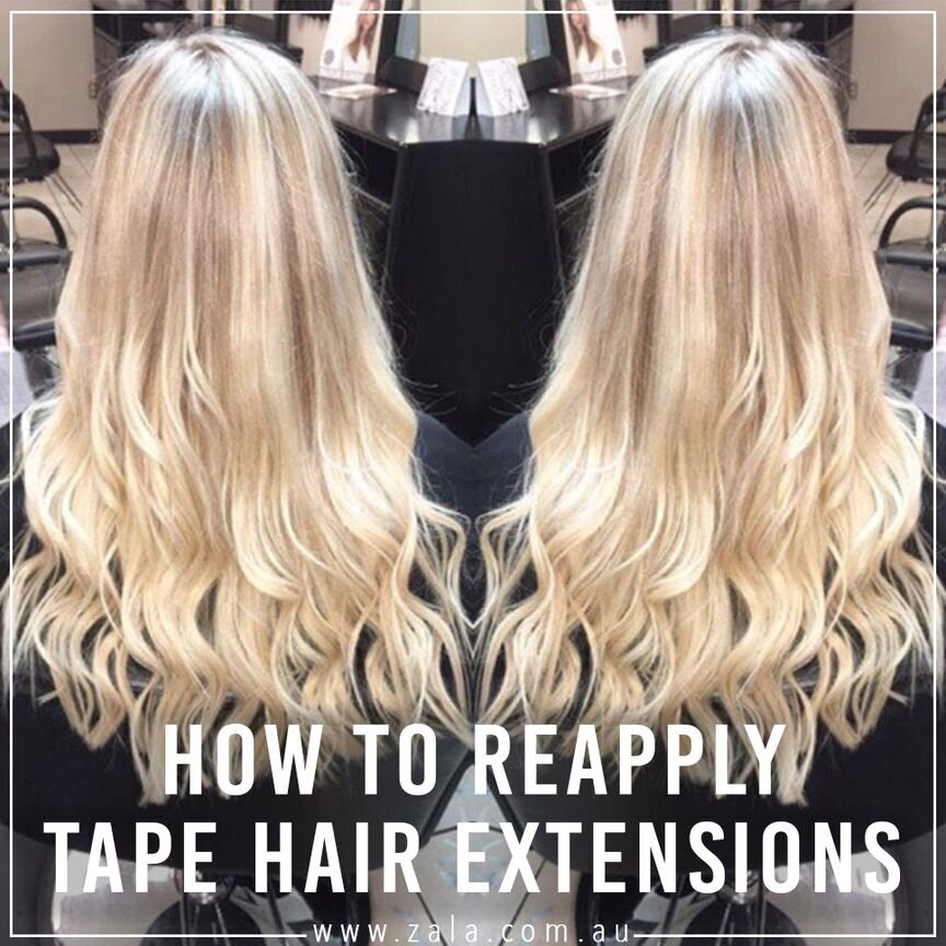 how to reapply tape hair extensions