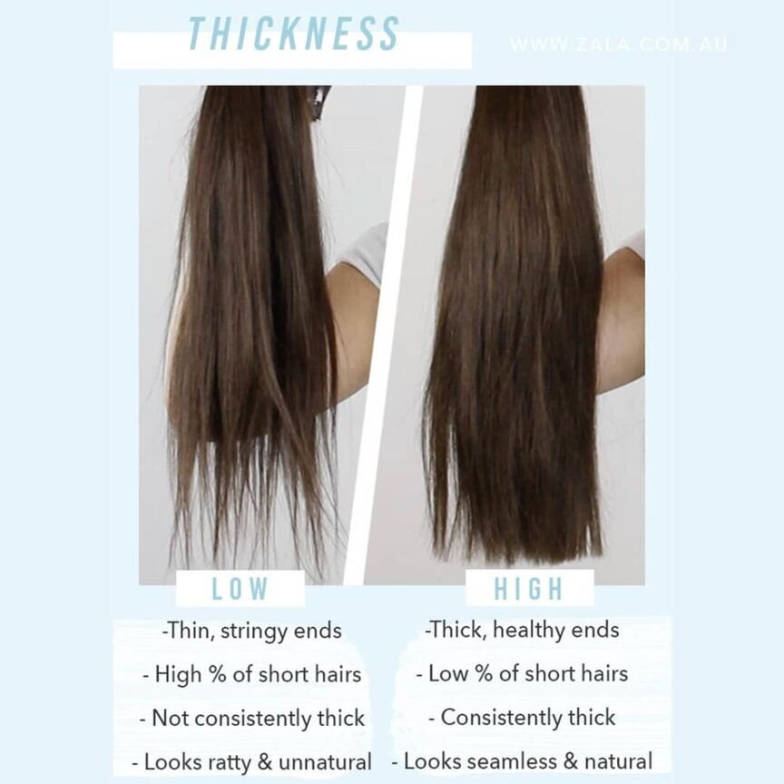low vs high quality hair extensions