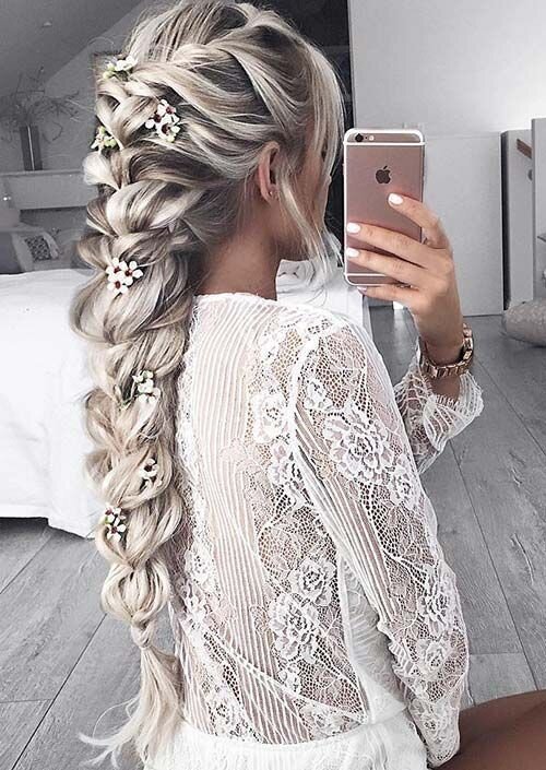 zala romantic floral hairstyles