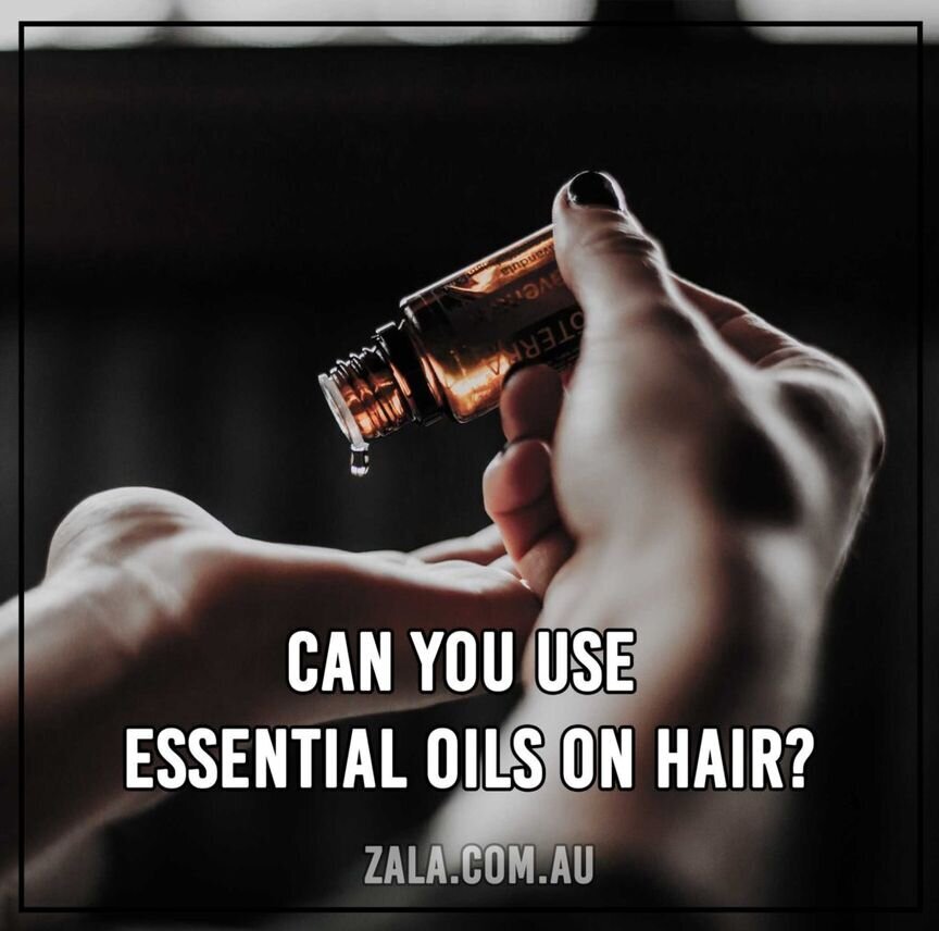 essential oils on hair