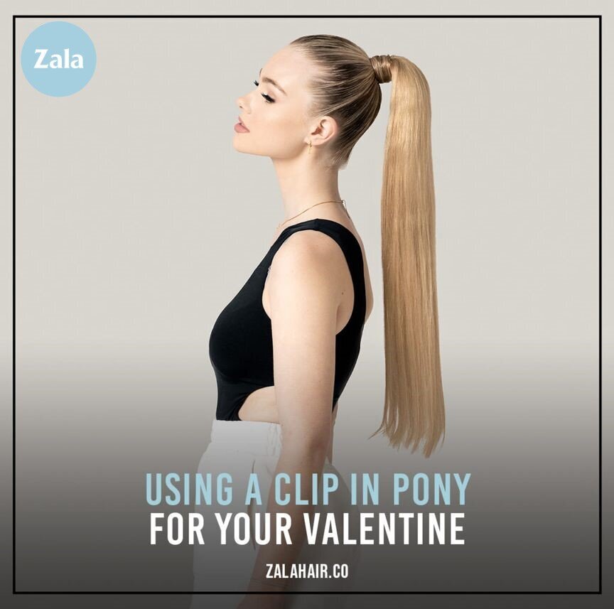 Using A Clip-in Pony for Valentine’s