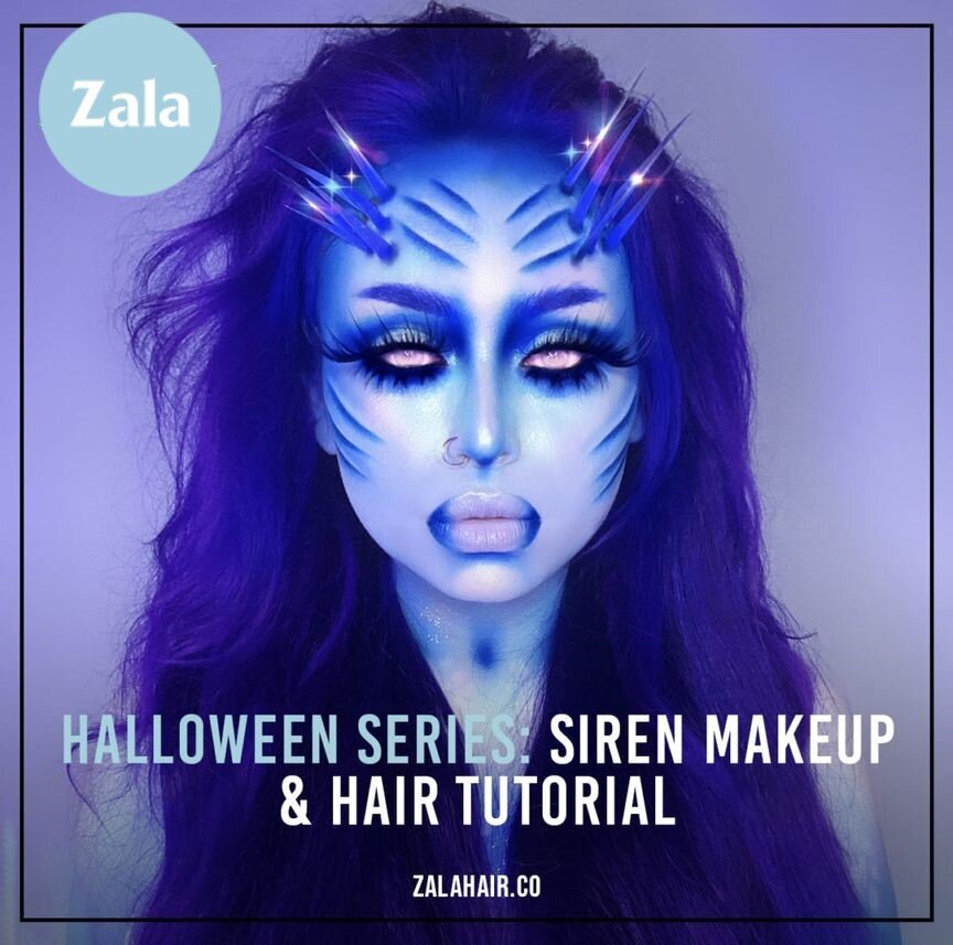 Halloween Hair Series: Siren Makeup and Hair Tutorial