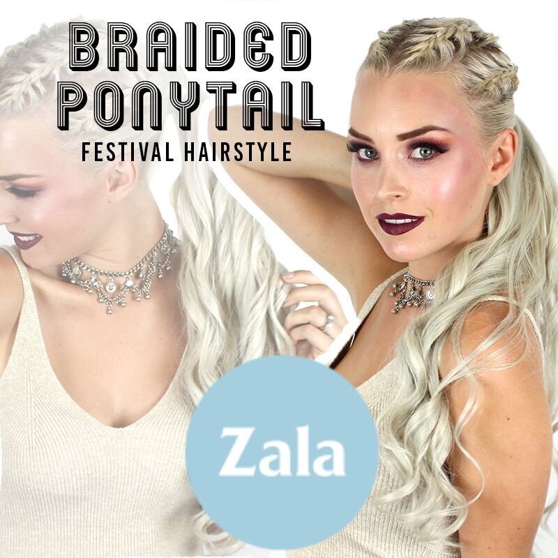 Braided Ponytail Tutorial - Coachella Hairstyle