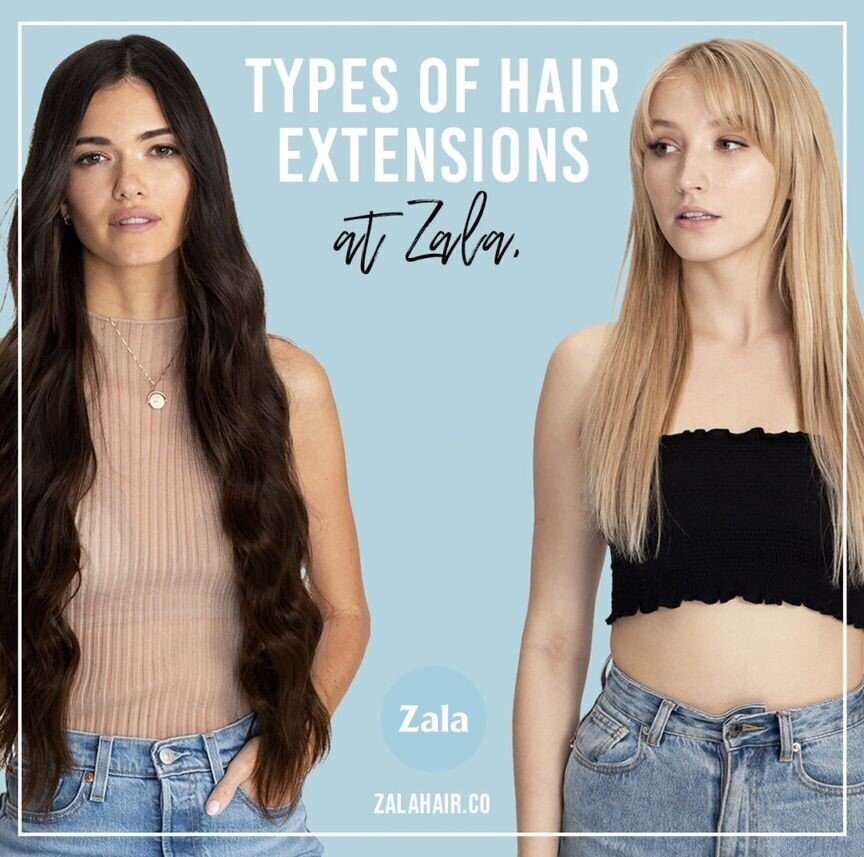 Types of Hair Extensions at ZALA