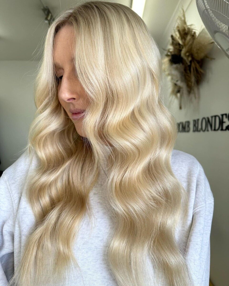 Testing blonde hair extensions; see my before and after