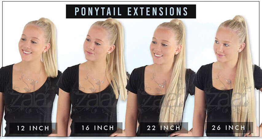 ZALA - CLIP-IN PONYTAIL EXTENSIONS - 12, 16, 22, 26