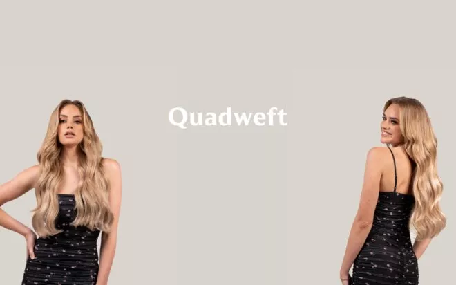 QUADWEFT Clip in Hair Extensions
