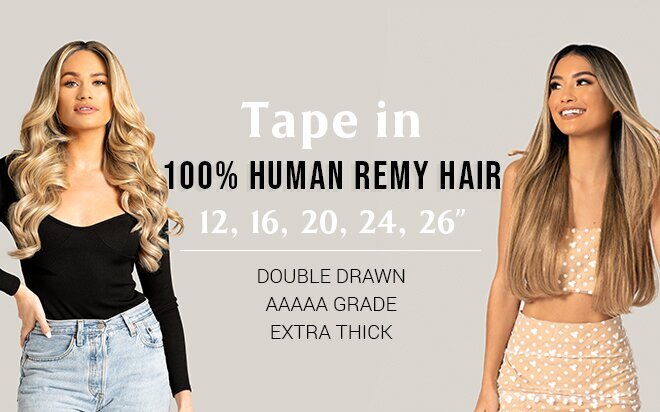 100% Human Tape Hair Extensions