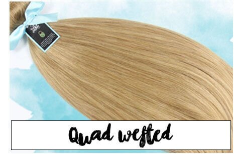 Browse 20 & 24 inch Quadwefted Hair extensions